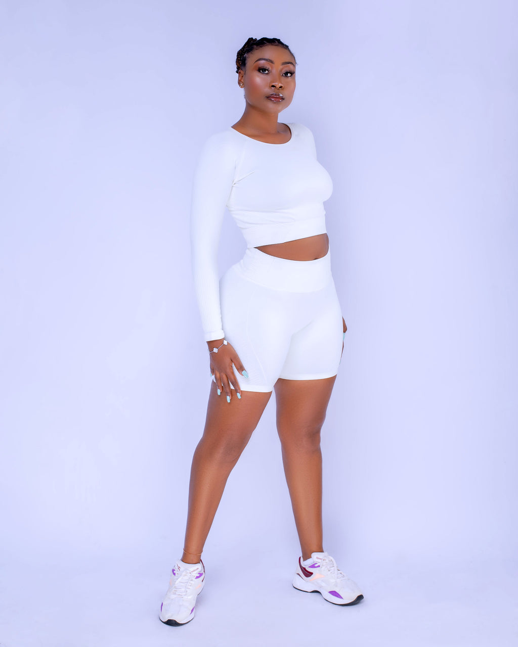 REVOLUTION WORKOUT 4 PIECE SET - OFF WHITE